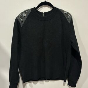 EUC. J. Crew. Beaded Rhinestone Sweater. Size medium. GORGEOUS!